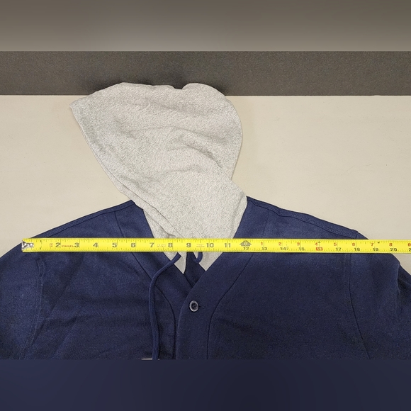 Polo Ralph Lauren Men's Navy Logo Graphic Baseball Hooded T-Shirt Size M - Picture 13 of 15